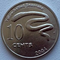 Кокосовые о-ва 10 центов 2004 год с301