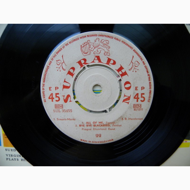 Фото 4. Пластинка Prague Dixieland BandIf You Knew Suzie And Other Tunes