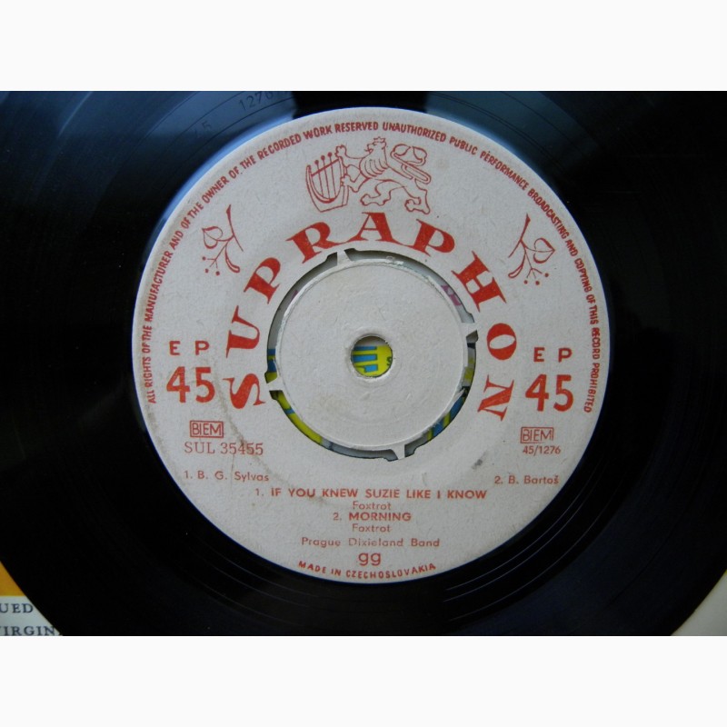 Фото 6. Пластинка Prague Dixieland BandIf You Knew Suzie And Other Tunes