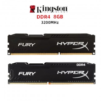 Оперативна пам#039;ять 16GB (2x8Gb) DDR4, 3200 MHz HyperX Fury, Black (2 планки)