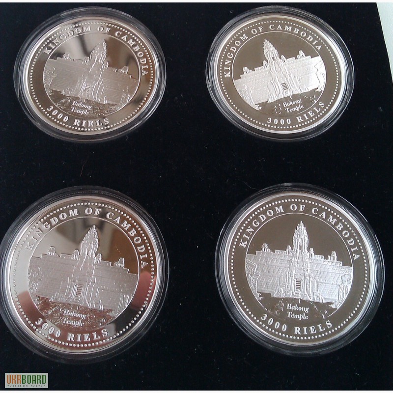 Фото 2. Набор из 4-х унцовых серебряных Новозеландских монет