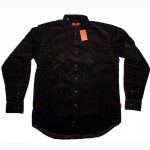 Мужская вельветовая черная рубашка Pierre Cardin №207 size XL