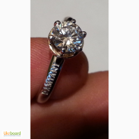Продам кольцо damiani с бриллиантом (1 карат)