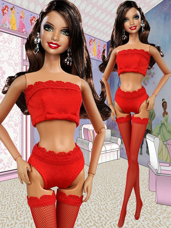 Фото 11. Пижамы, купальники и нижнее белье для кукол Барби