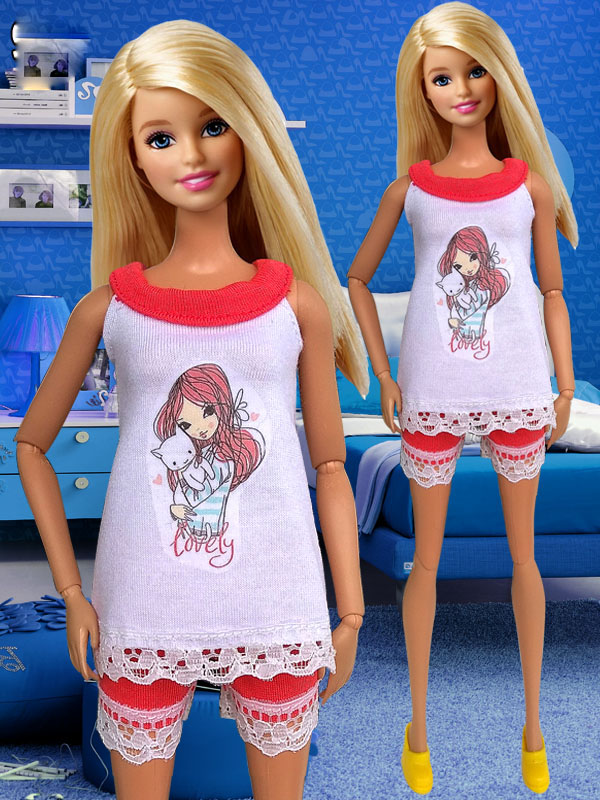 Фото 16. Пижамы, купальники и нижнее белье для кукол Барби