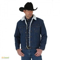 Зимние джинсовые куртки на меховой подкладке Wrangler из США