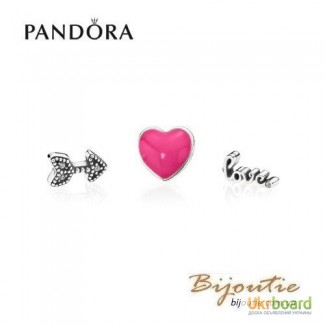 PANDORA комплект шармы для прозрачного медальона символы любви