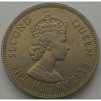 Британское Борнео 20 центов 1961 ОТЛИЧНОЕ СОСТОЯНИЕ