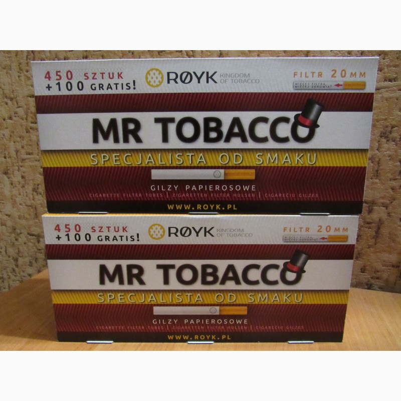 Mr TOBACCO (полный фильтр 20мм), сигаретные гильзы