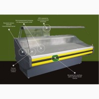 Холодильна вітрина SAVONA-1, 5 довжиною 1.6 метра