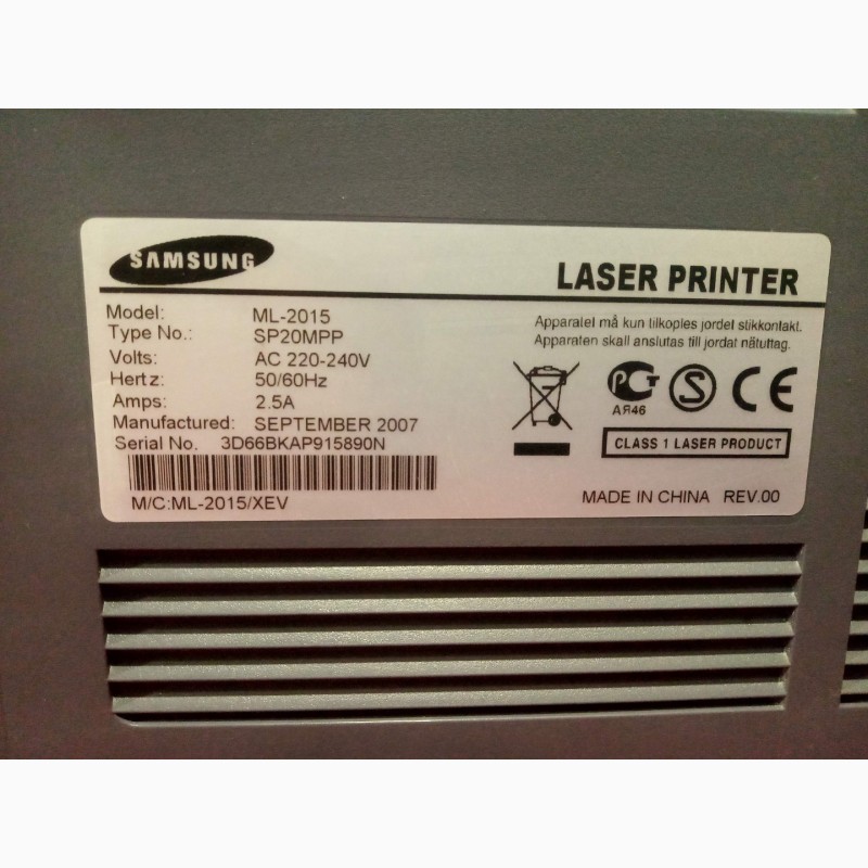 Фото 4. Принтер лазерный Samsung ML-2015 Отличный