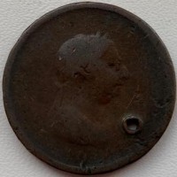 Англия 1 пенни 1806-1807 год ф320