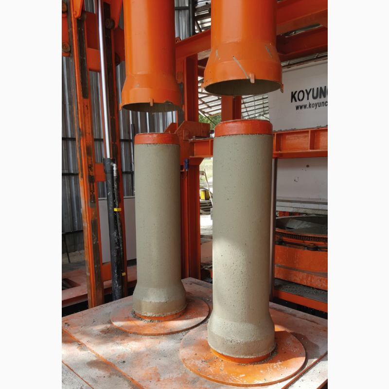 Фото 9. Обладнання для виробництва бетонних труб та водопропускних колекторів. 150-800 мм