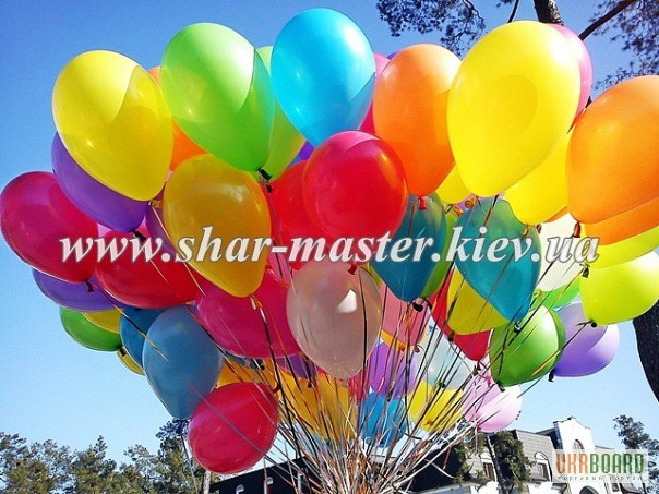 Фото 2. Светящиеся воздушные шары с гелием в Киеве, запуск светящихся воздушных шаров, доставка.