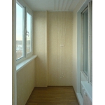 Обшивка балкона пластиковой и деревянной вагонкой, утепление, откосы киев