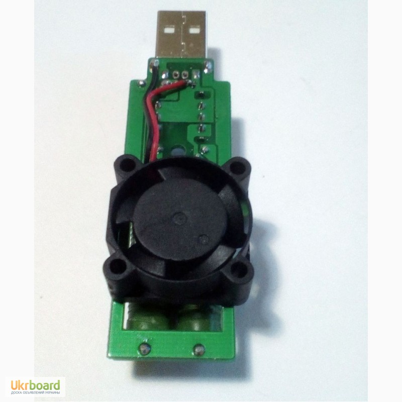 Фото 3. USB нагрузка c вентилятором на 1А 2А 3А, нагрузочный резистор, тестер емкости