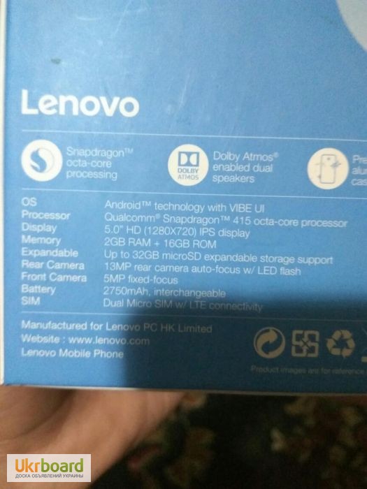 Фото 2. Продам б/у телефон Lenovo K5