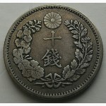 Япония 10 сен 1873 год Matsuhito серебро ОТЛИЧНАЯ!!!!! ОРИГИНАЛ!!! ВСТРЕЧАЕТСЯ РЕДКО