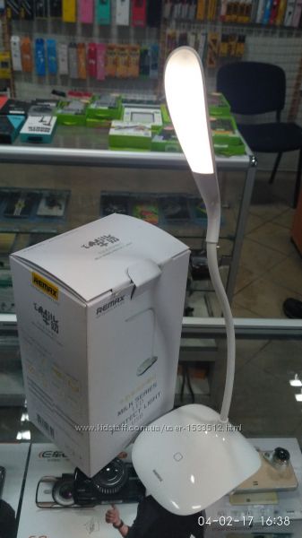 Фото 17. Светодиодная лампа с встроенным аккумулятором Remax Milk Series LED Eye-Protecting Light