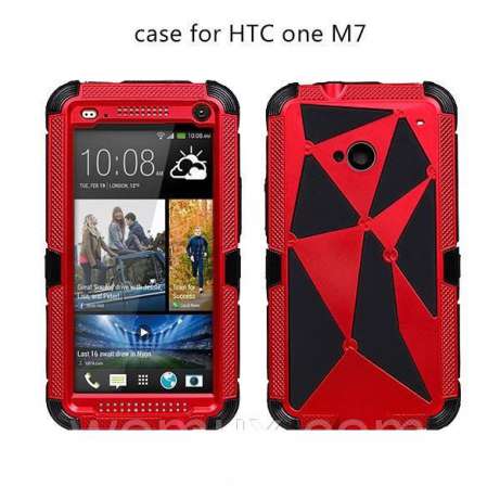 HTC 801 ONE M7 Оригинальный МЕТАЛЛИЧЕСКИЙ чехол бампер PEPPE RED 