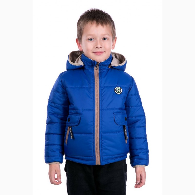 Двухсторонняя курточка для мальчика Малыш Весна 2018 разные цвета с 92-104 р