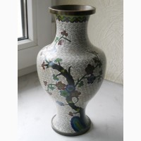 Китайская ваза клуазоне (перегородчатая эмаль) сакура