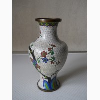 Китайская ваза клуазоне (перегородчатая эмаль) сакура