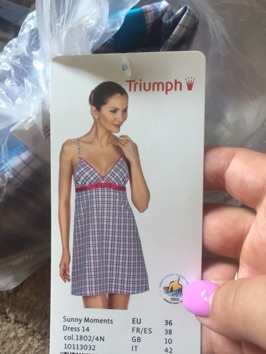 Фото 10. Домашняя одежда лёгкая Triumph сток оптом (Триумф халаты, пижамы, платья и ночнушки)
