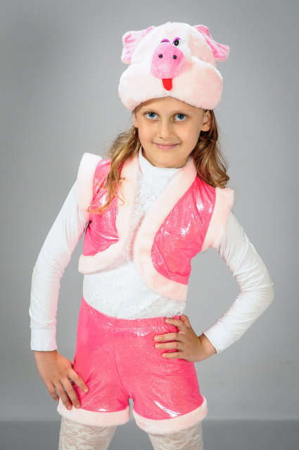 Детский карнавальный костюм Поросёнка, возраст 2-6 лет-S919
