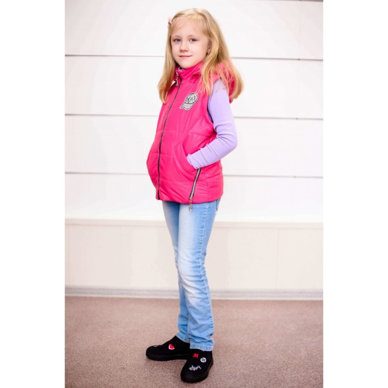 Фото 4. Детские демисезонные куртки - жилетки Беата девочкам 6-11 лет, цвета разные, опт и розница