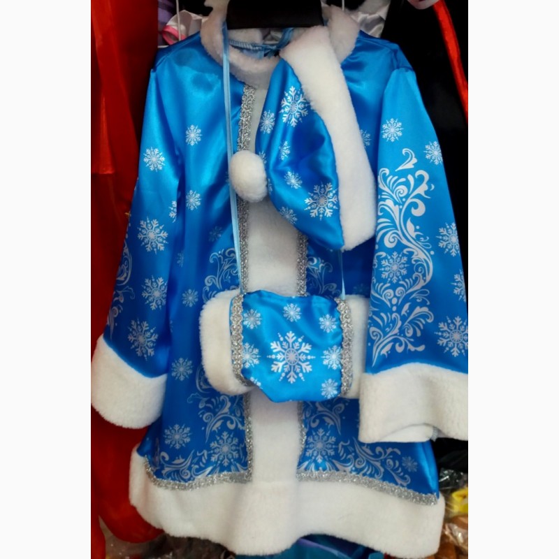 Фото 2. Детский новогодний костюм Снегурочки для девочек 3-10 лет