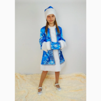 Детский новогодний костюм Снегурочки для девочек 3-10 лет