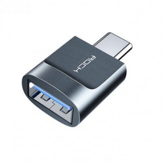 Переходник Rock USB AF to Type-C 3.0 Adapter CA03 Адаптер ROCK CA03 USB AF to Type-C 3.0