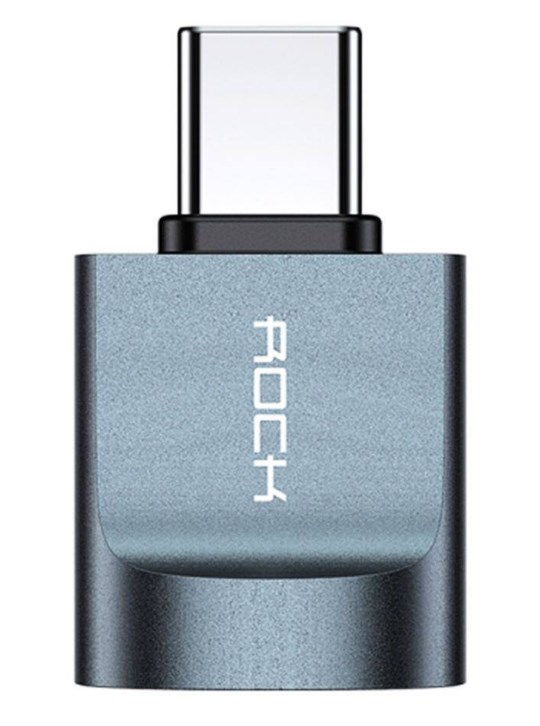Фото 2. Переходник Rock USB AF to Type-C 3.0 Adapter CA03 Адаптер ROCK CA03 USB AF to Type-C 3.0