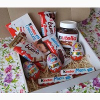 Сладкие подарочные боксы Milka Kinder Nutella супер подарок маме, девушке, подруге, сестре