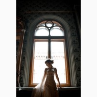 Свадебное платье нюдового цвета + ПОДАРОК шлейф Ватто, пояс Мелитополь