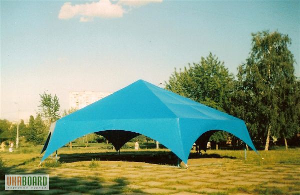 Фото 11. Торговые палатки и зонты, шатры сборно-разборные, накрытия из ПВХ тканей, тенты на прицепы