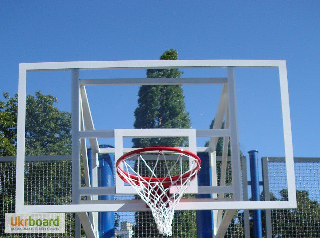Фото 3. Щит баскетбольный с кольцом и сеткой, оборудование для баскетбола