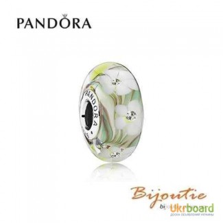 Оригинал PANDORA шарм мурано полевые цветы 791638CZ