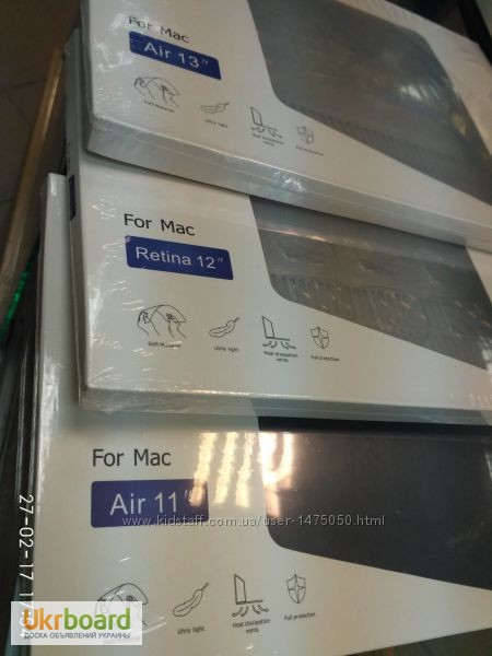 Фото 9. Чехол HardShell Case для MacBook Air 11.6 Air 13.3 Pro 13.3 Retina 12.0 Reti