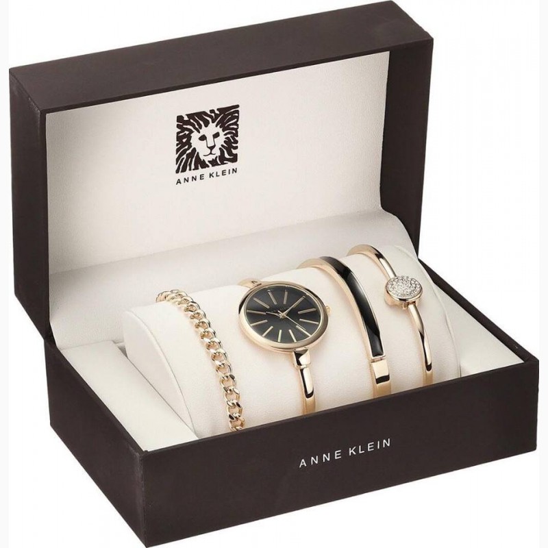 Фото 4. Хит цена! Подарочный набор женские часы Anne Klein Gold в шкатулке