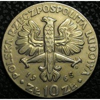 Польша 10 злотых 1965 год