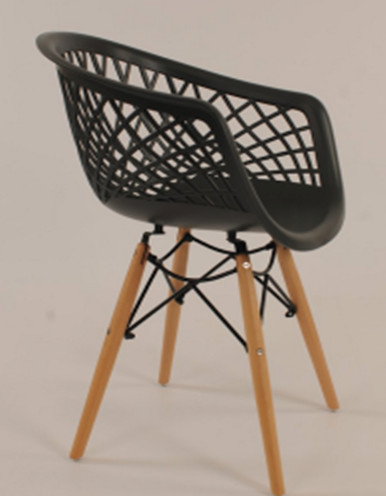 Фото 4. Кресло Viko (Вико) пластик (белый, антрацит, бежевый, серый) ножки деревянные