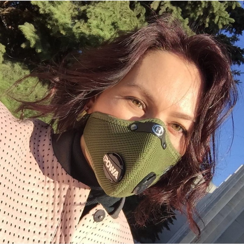Фото 14. Защитная британская маска Respro для аллергиков от аллергии на пыльцу полиноз, амброзии