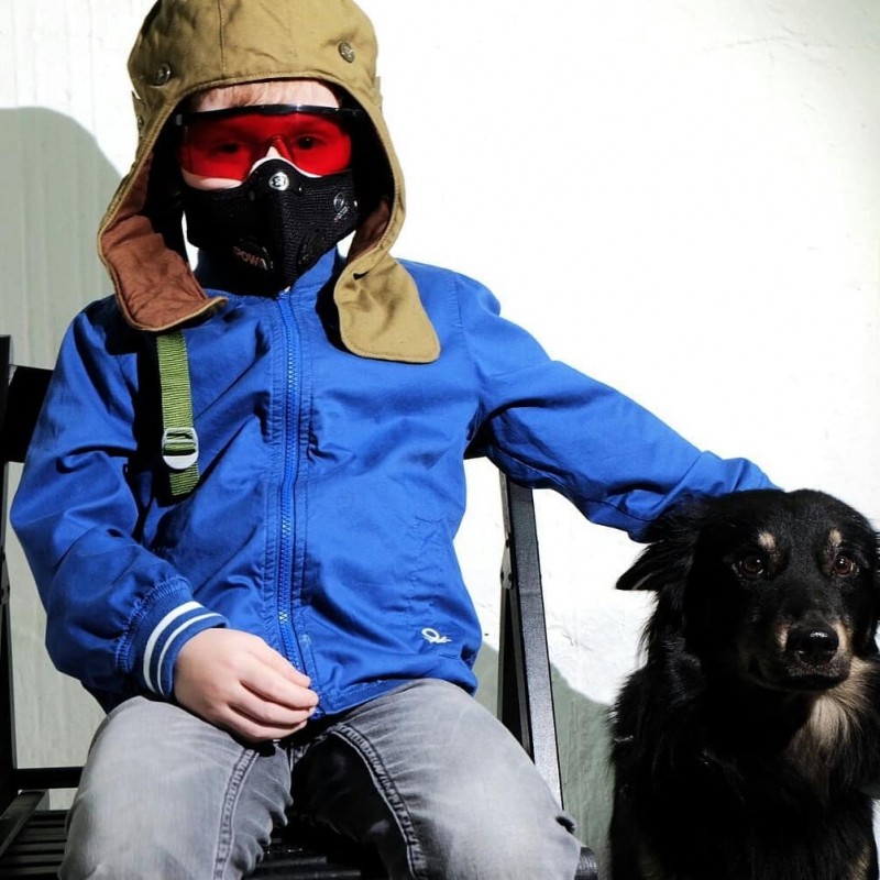Фото 18. Защитная британская маска Respro для аллергиков от аллергии на пыльцу полиноз, амброзии