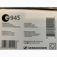 Мікрофон Sennheiser e945(Neumann, Beyerdynamic, Shure, Audix, Heil, AKG)