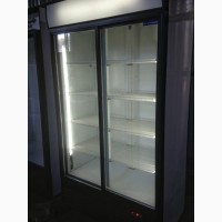 Шкаф-холодильник б/у з прозорими скляними дверима. Якість провірена
