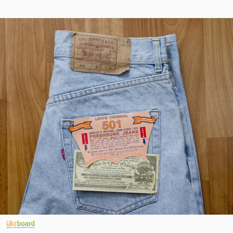 Фото 6. Продам Мужские джинсы из США. LEVI S 501 Original - Light Stonewash
