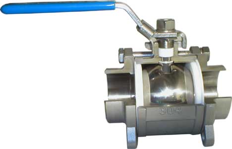 Фото 2. Трубопроводная арматура из нержавеющих марок сталей. ball valve AISI