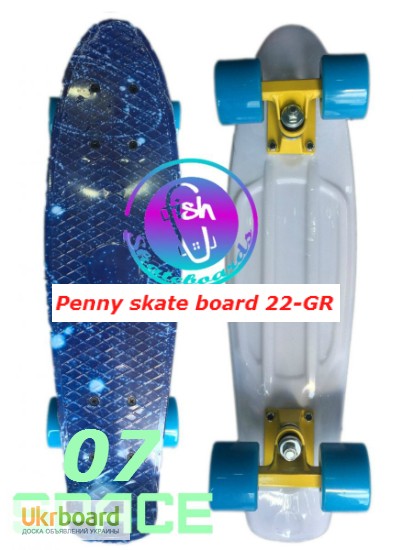 Фото 5. Пенни 22-GR penny print лонгборд скейт 56 см fish cruiser skate board